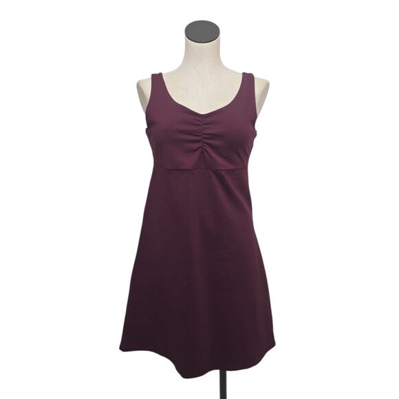 Kuhl Robe Harmony‎ Dress Size Medium Burgundy Red Stretch Nylon Gorpcore Outdoor - Picture 1 of 9